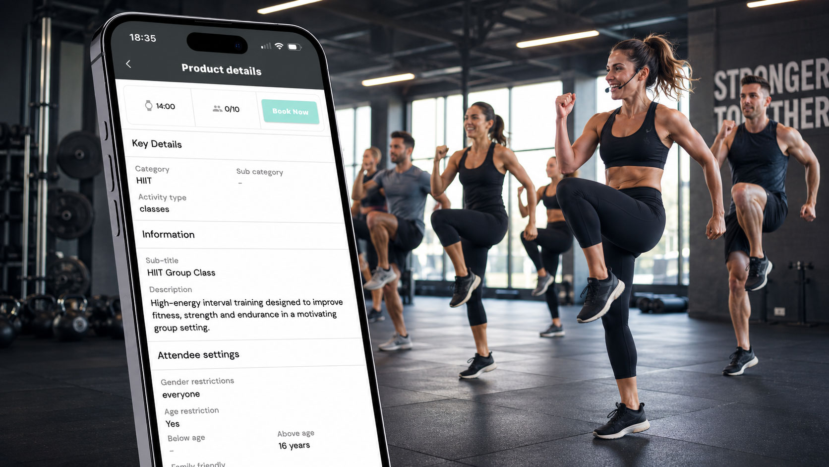 Customer booking on mobile app